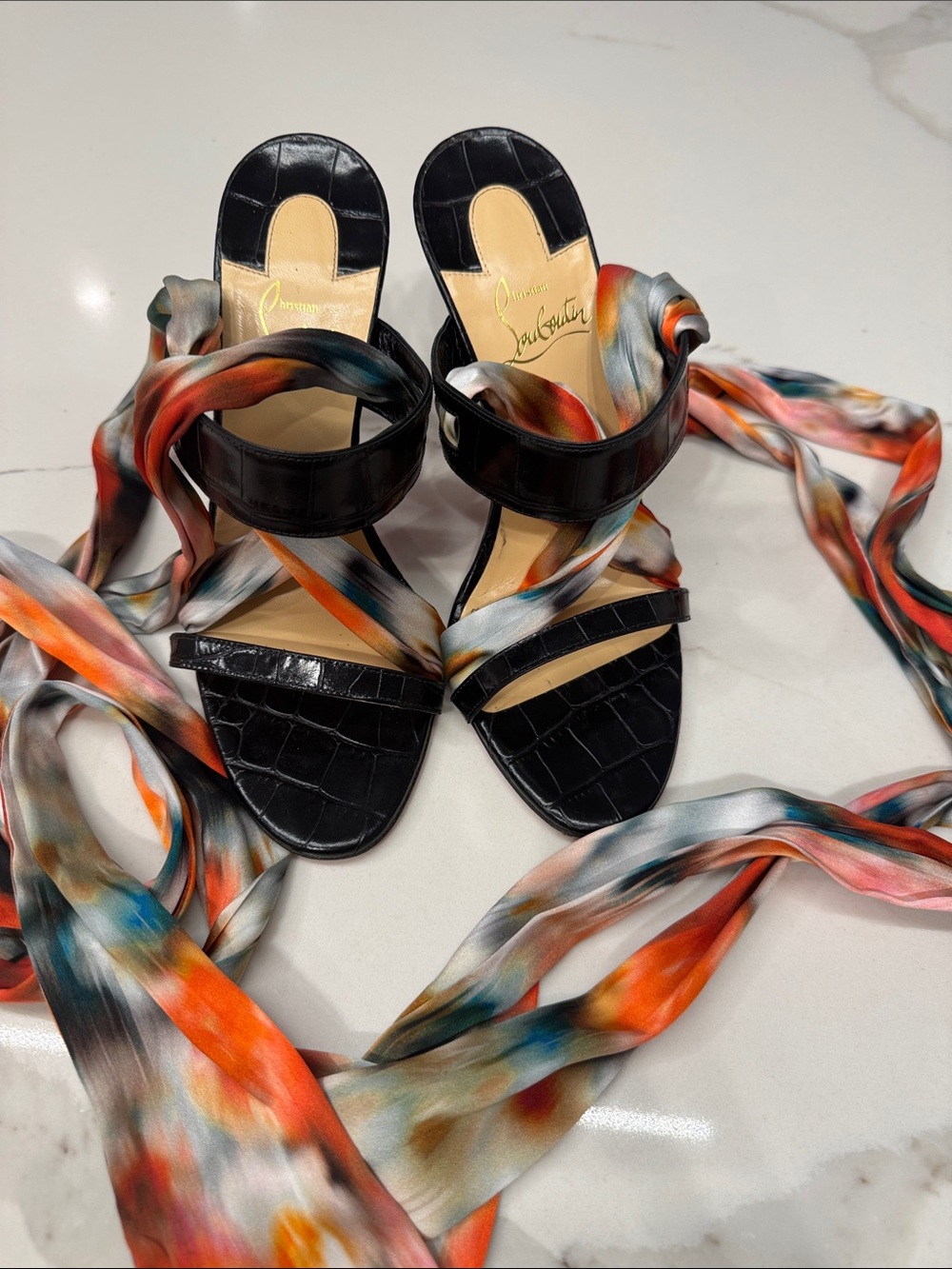 Christian Louboutin Foulard Cheville 100 Sandal